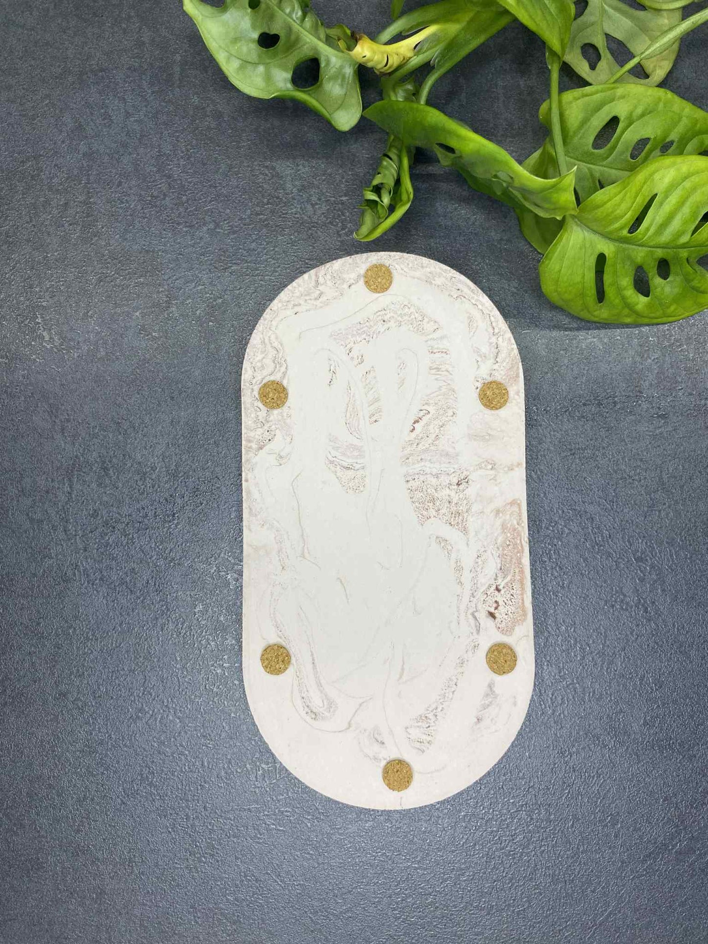 Dviejų dalių padėkliukas (ruda)