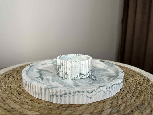 Universaltablett mit Behälter (modernes Grün)