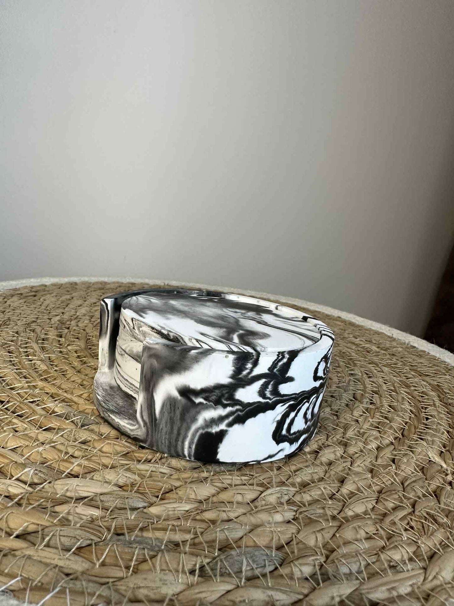 Set Untersetzer (schwarz)