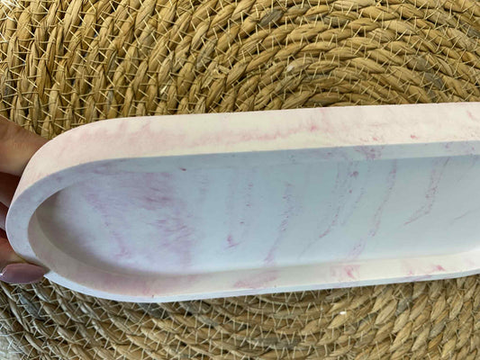 Langer Untersetzer (hellrosa)