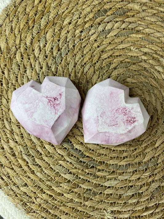 Herzförmige Schachtel (rosa)