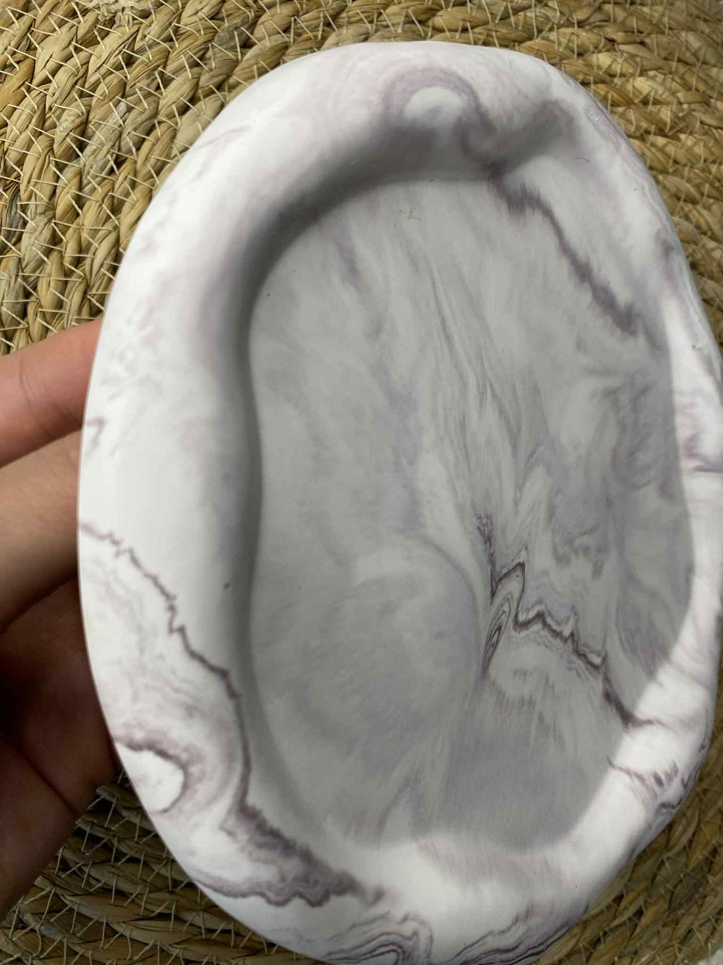 Padėkliukas apvalus debesėlis (violetinė)