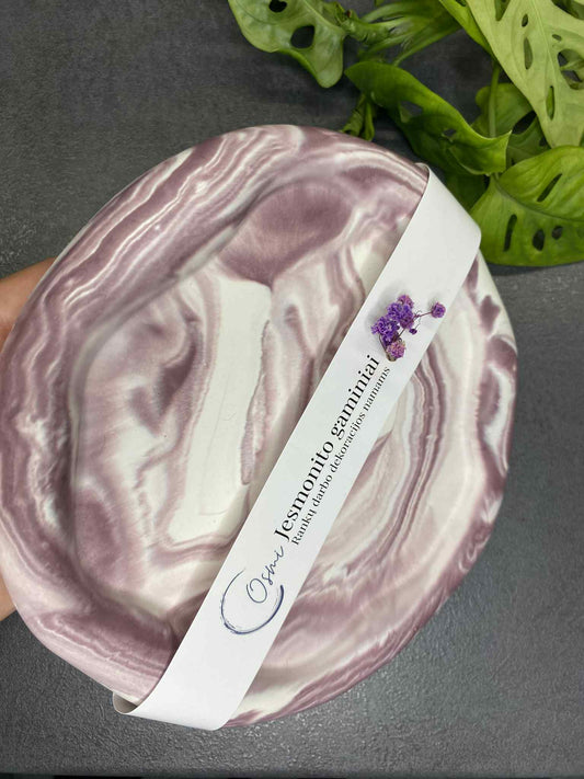 Runder Wolken-Untersetzer (lila)