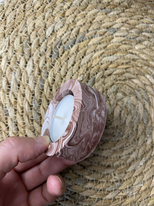 Einteiliger Kerzenständer (Kakao)