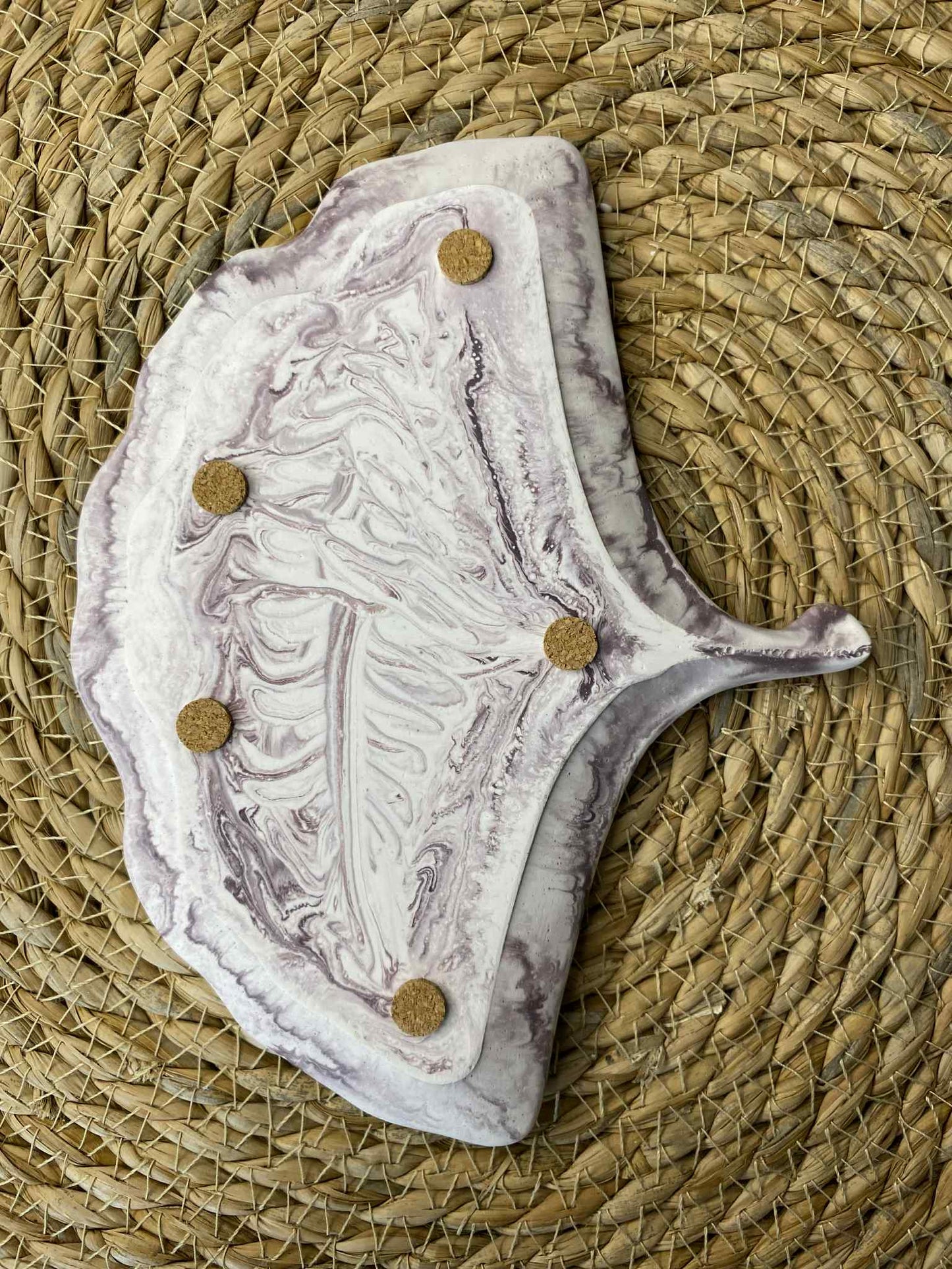 Ginkmedžio lapo padėkliukas (violetinis)