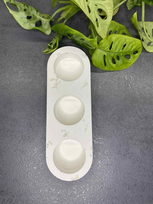 Three-piece candlestick (white gold)