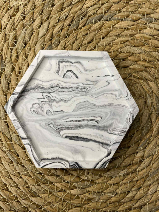 Šešiakampio formos padėkliukas (juodas)