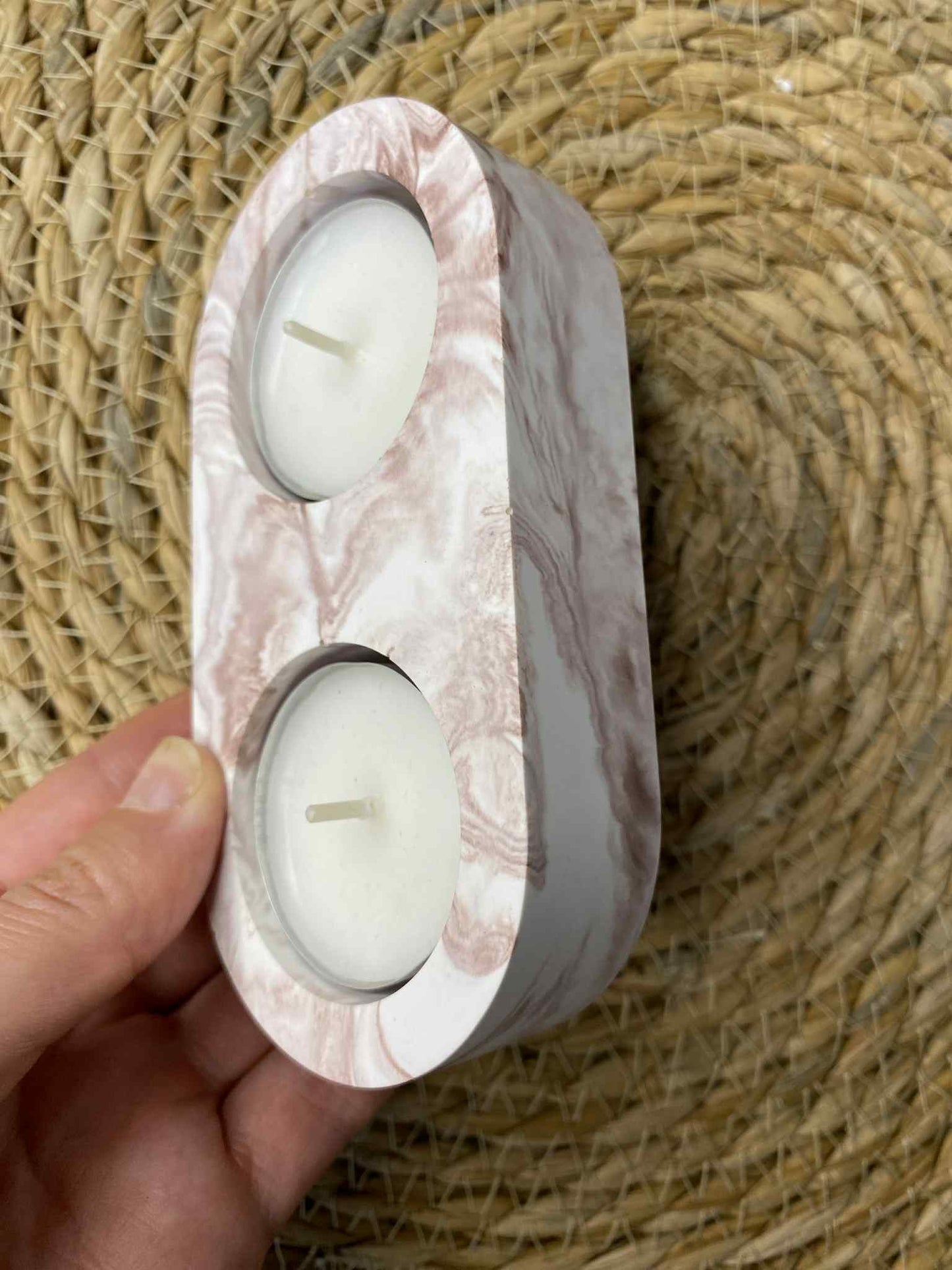 Two-piece candlestick (mild cocoa)