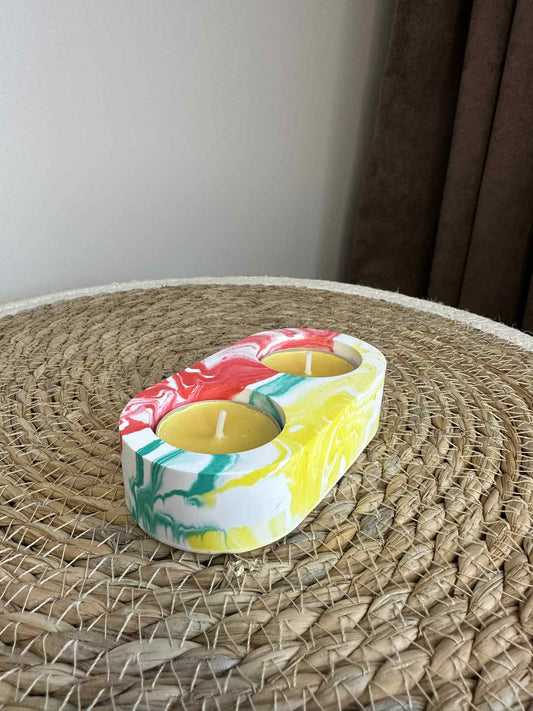 Dviejų dalių žvakidė (Lietuvos trispalvė)