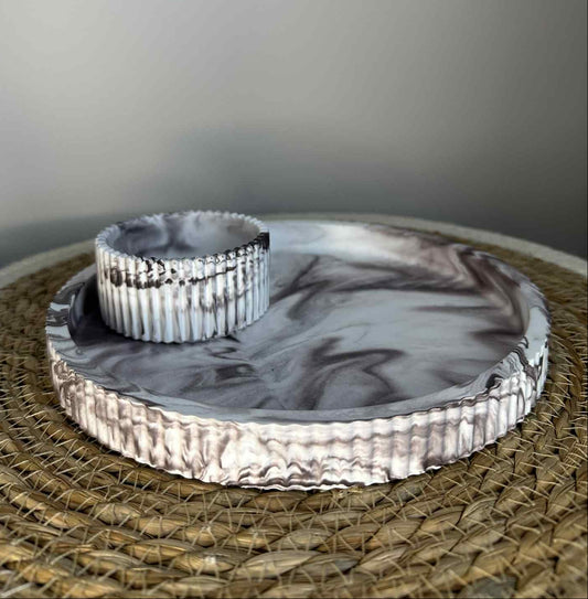 Universalus padėklas su indeliu (tamsiai violetinė)