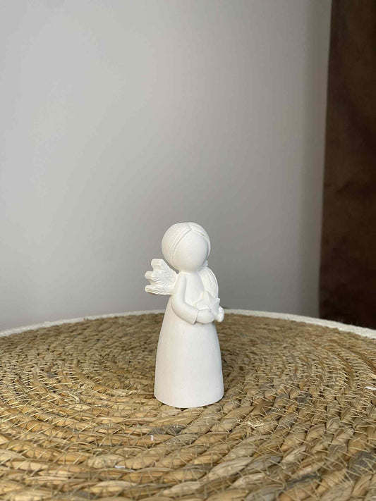 Angeliukas su žvaigždute (baltas)