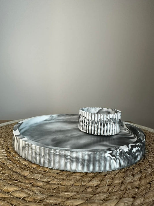 Universalus padėklas su indeliu (pilkas)