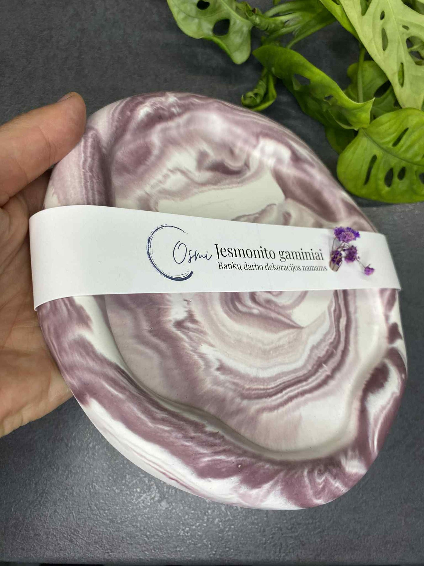 Padėkliukas apvalus debesėlis (violetinis)