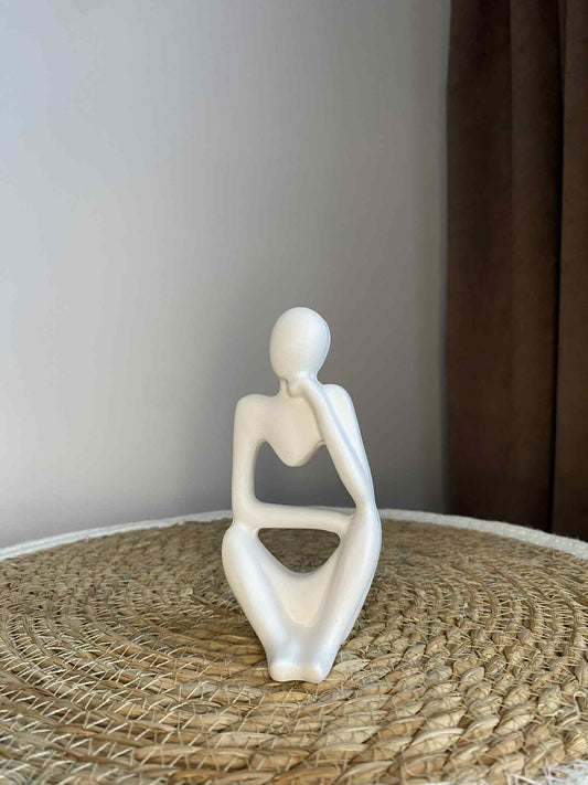 Susimąstęs žmogeliukas modelis 3 (baltas)