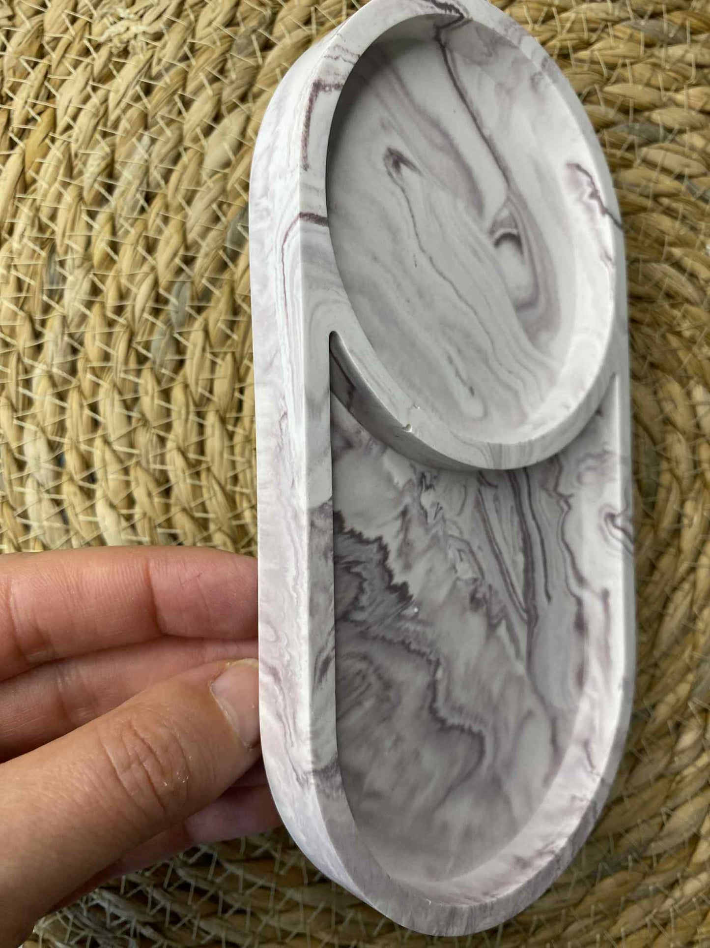 Dviejų dalių padėkliukas (violetinis)