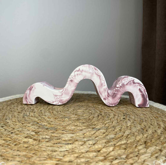 Lenkta žvakidė (violetinė)