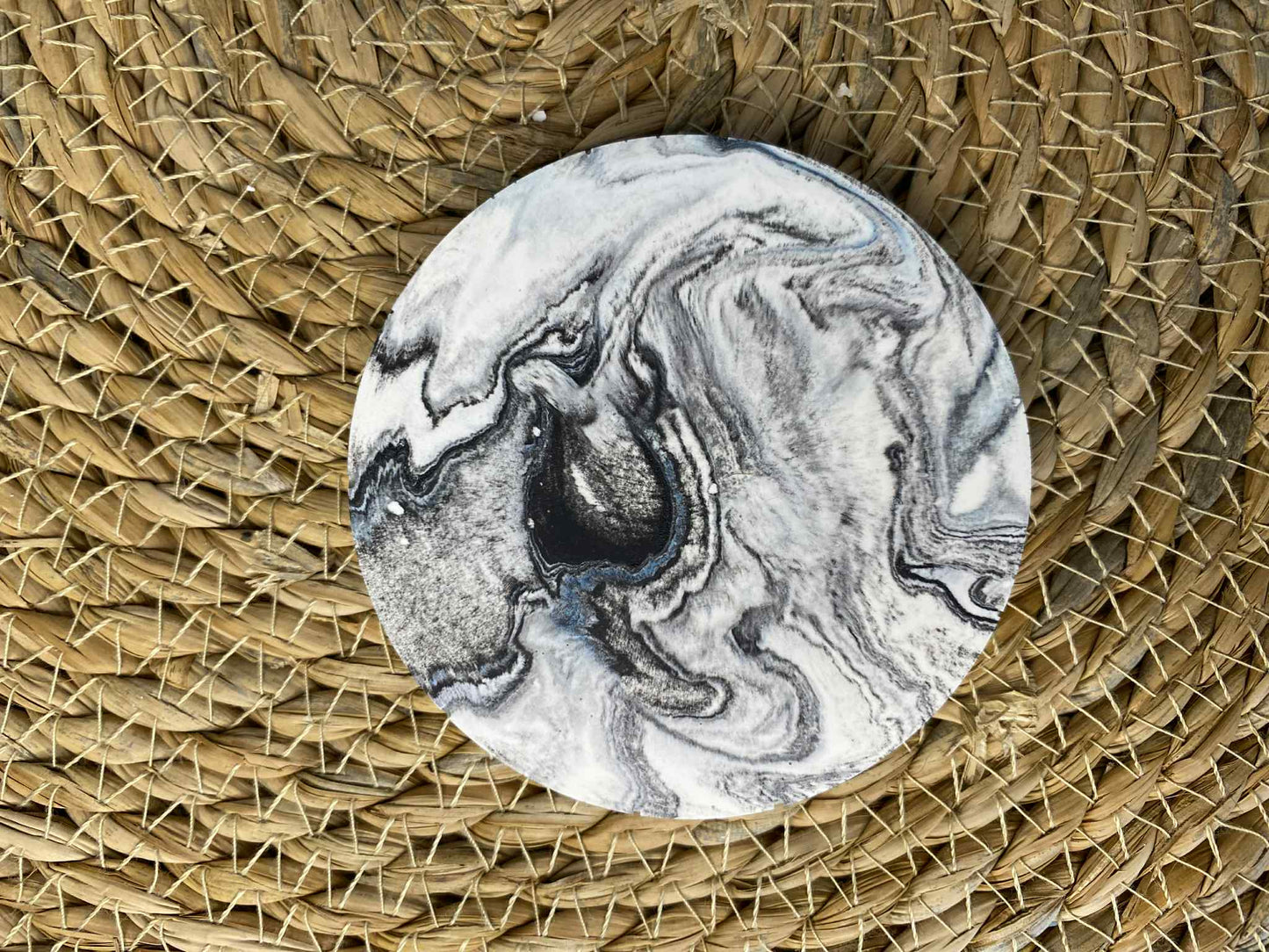 Puodelių padėkliukų rinkinys (mėlyna/juoda)