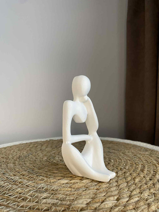 Susimąstęs žmogeliukas modelis 3 (baltas)