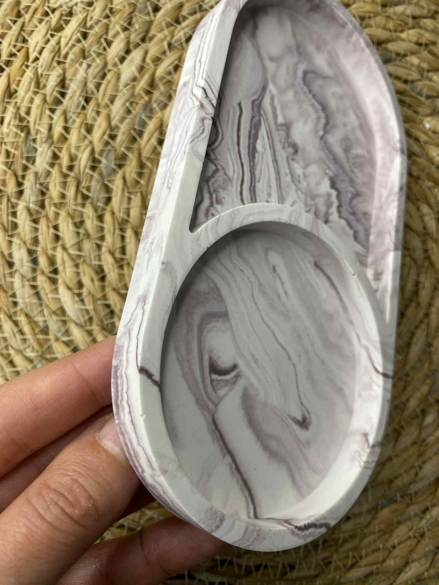 Dviejų dalių padėkliukas (violetinis)