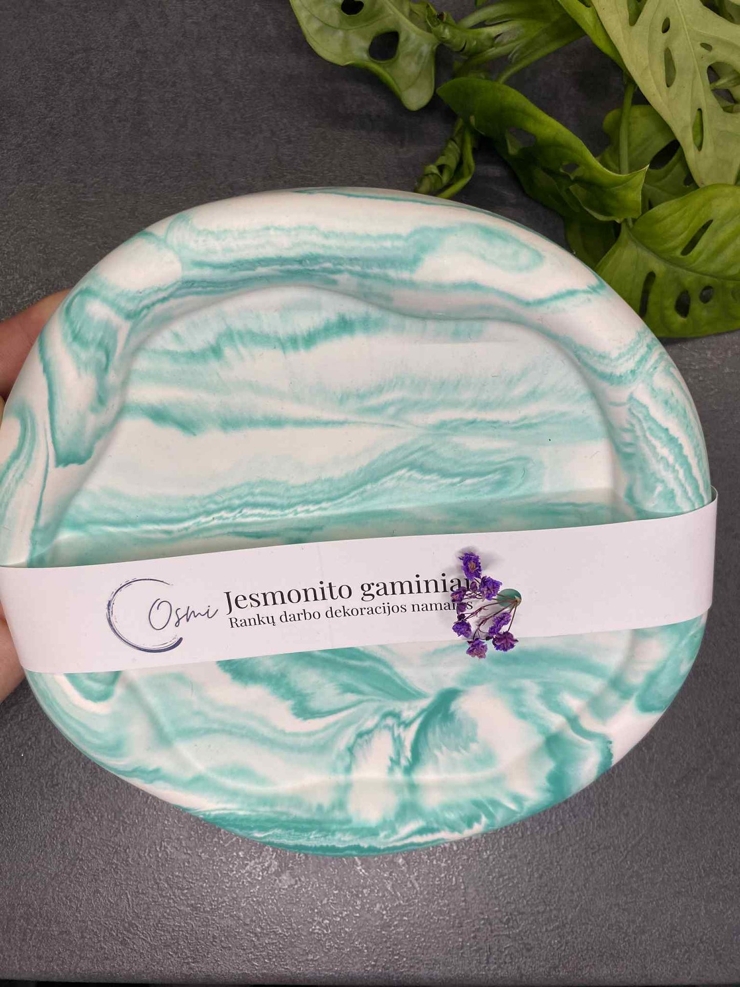 Padėkliukas apvalus debesėlis (žalias)