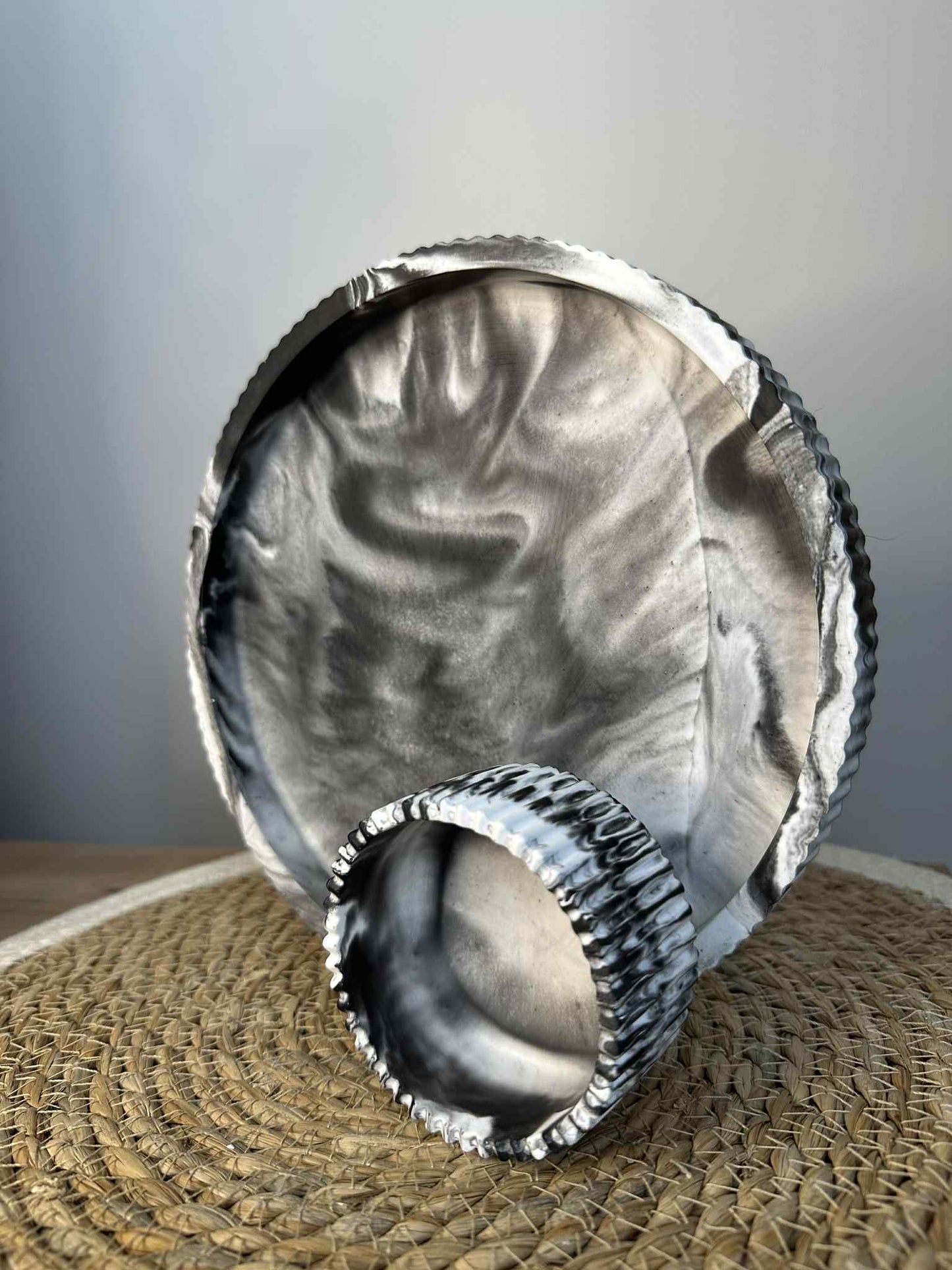 Universaltablett mit Behälter (schwarz)