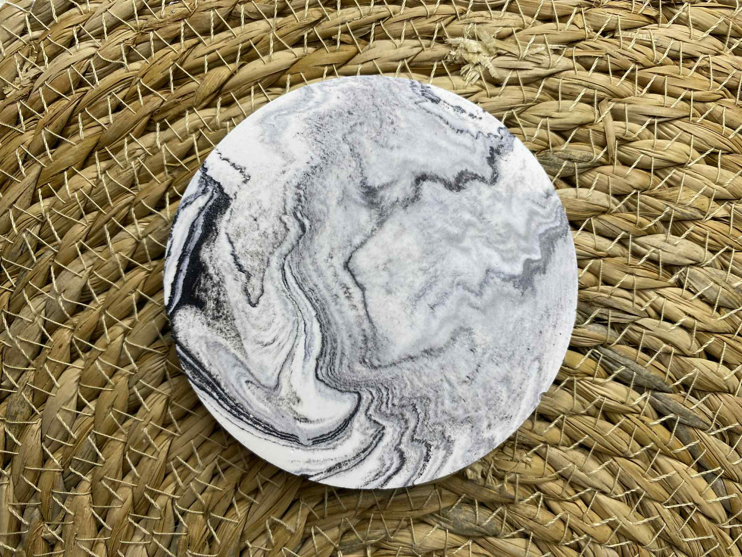 Puodelių padėkliukų rinkinys (juodas)