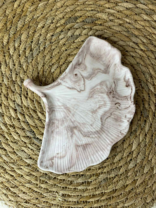 Ginkgoblatt-Untersetzer (braun)