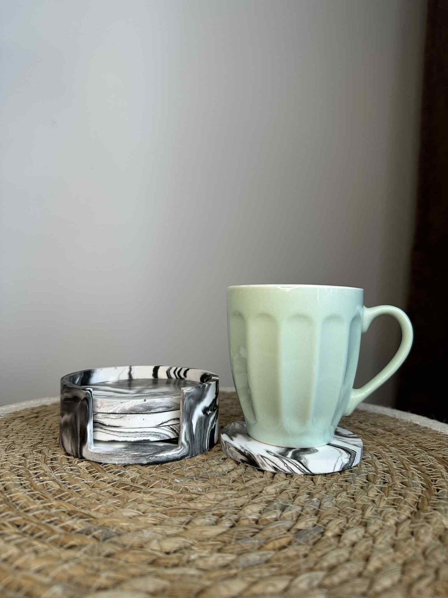 Set Untersetzer (schwarz)