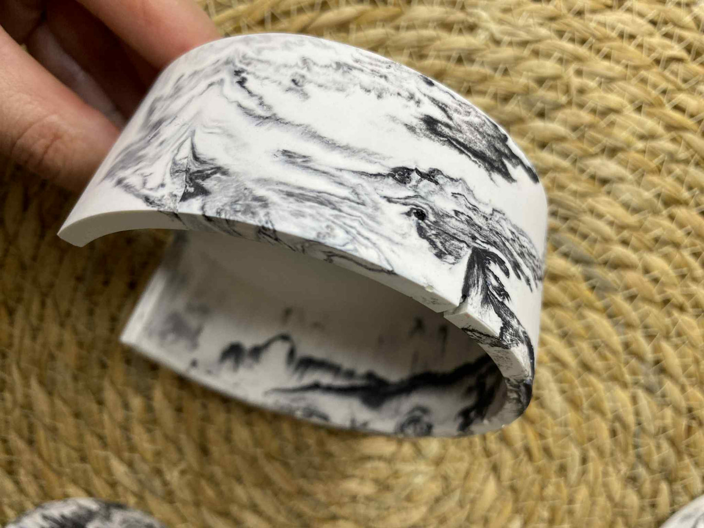 Puodelių padėkliukų rinkinys (juodas)