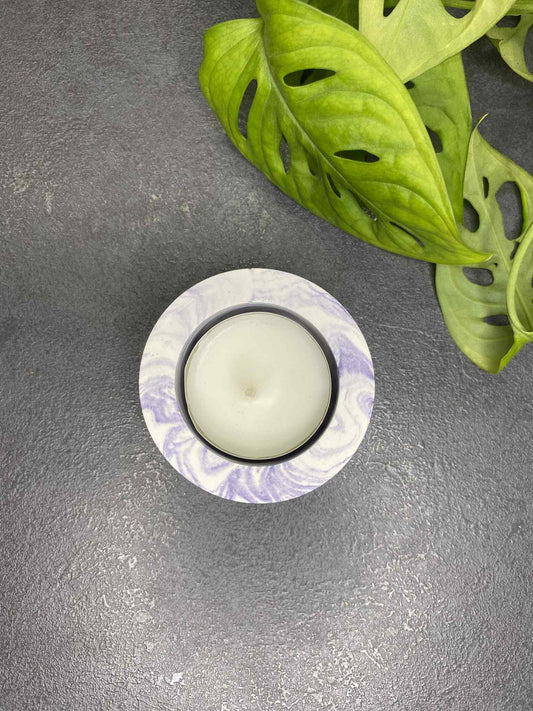 Einteiliger Kerzenständer (lila)