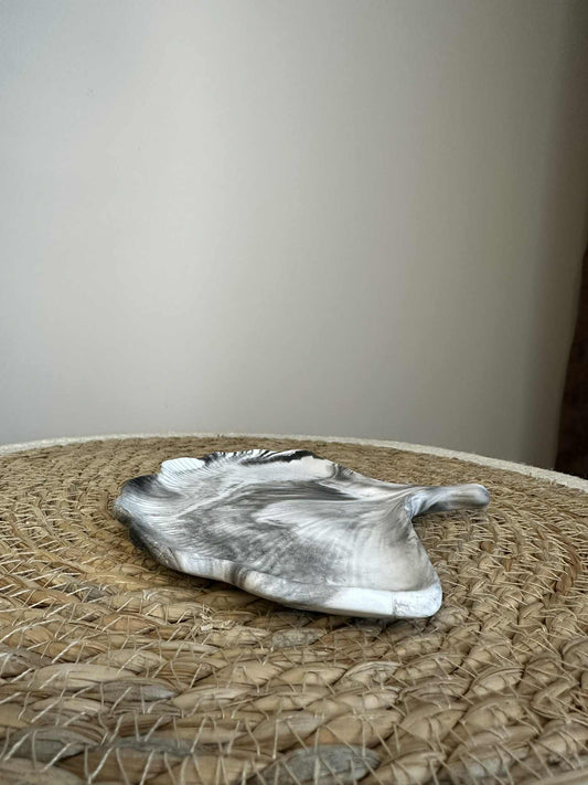 Ginkgoblatt-Untersetzer (schwarz)