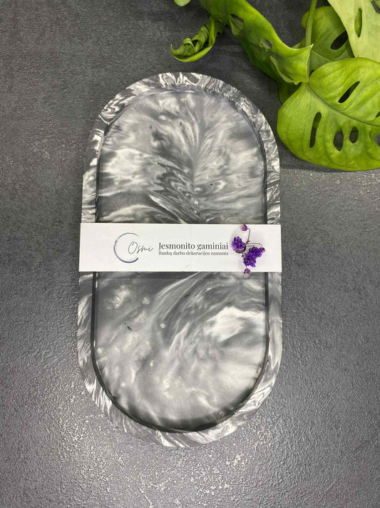 Vienos dalies padėkliukas (juodas)