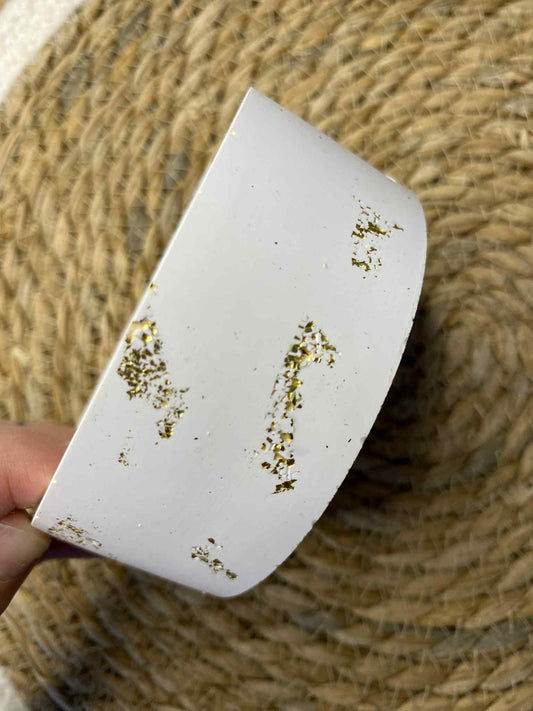 Set Untersetzer (weiß/gold)