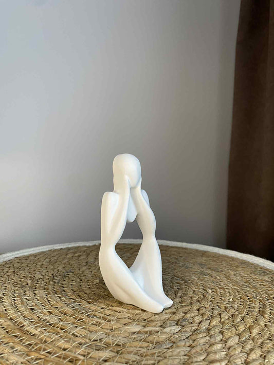 Susimąstęs žmogeliukas modelis 1 (baltas)