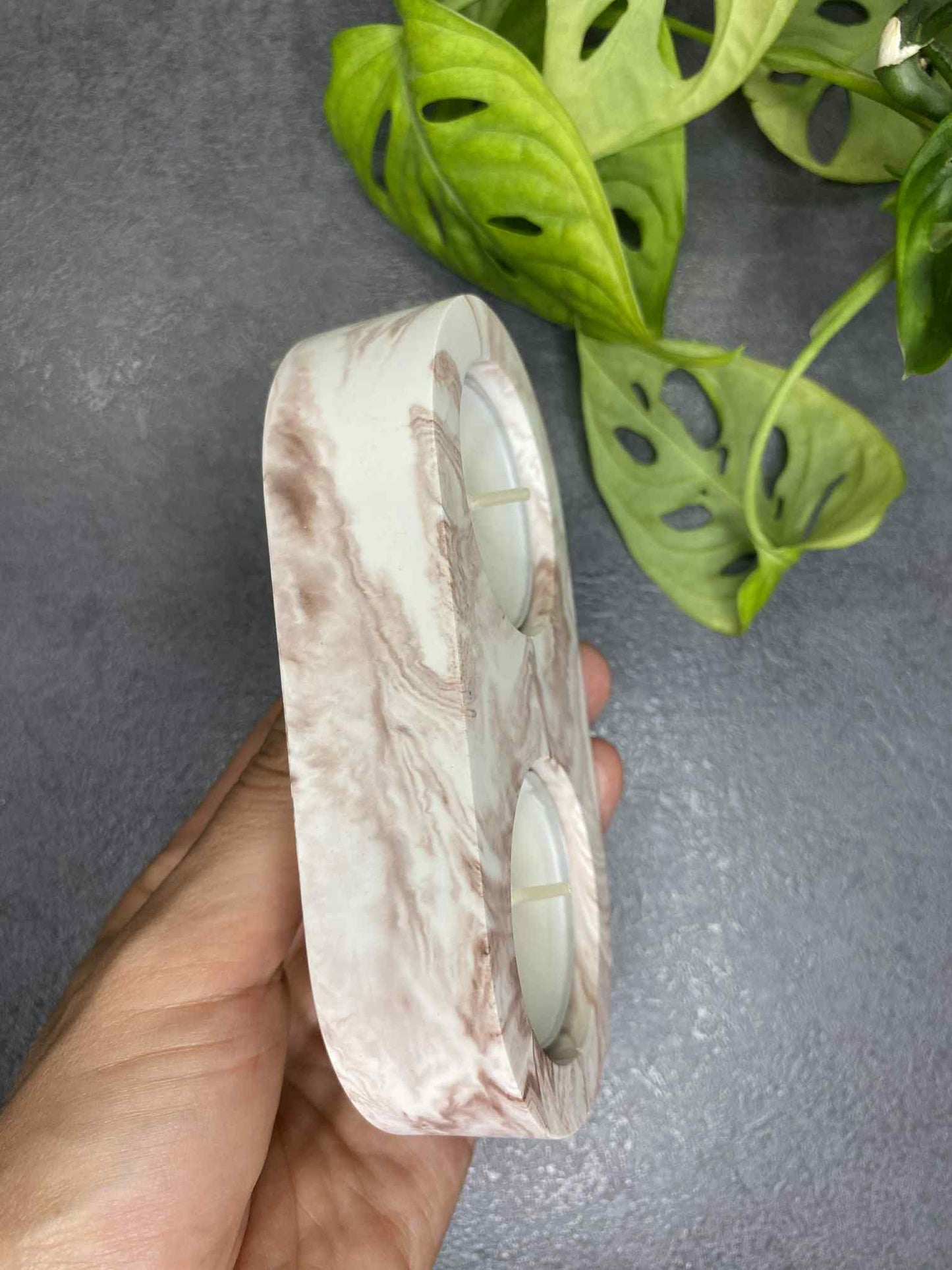 Two-piece candlestick (mild cocoa)