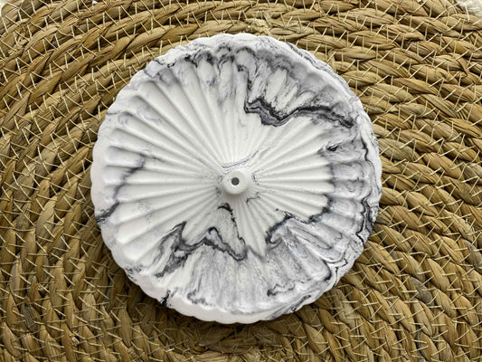 Apvali smilkalinė (juodas marmuras)