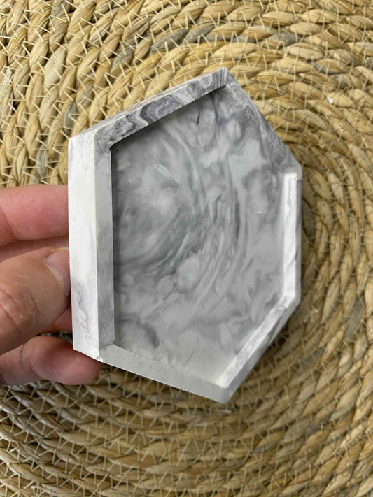 Šešiakampio formos padėkliukas (pilkas)