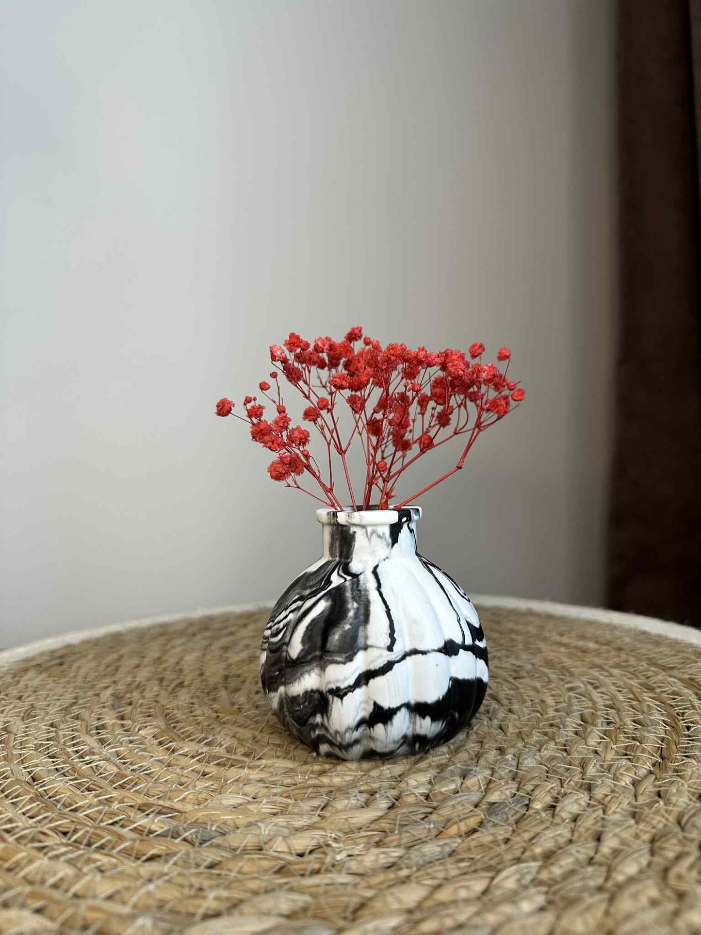 Runde Vase (schwarz)