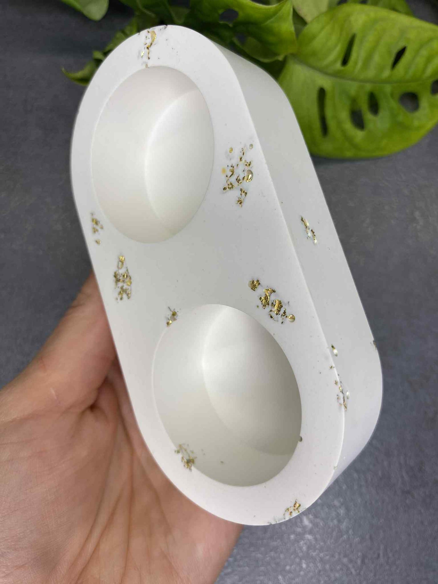 Two-piece candlestick (white gold)