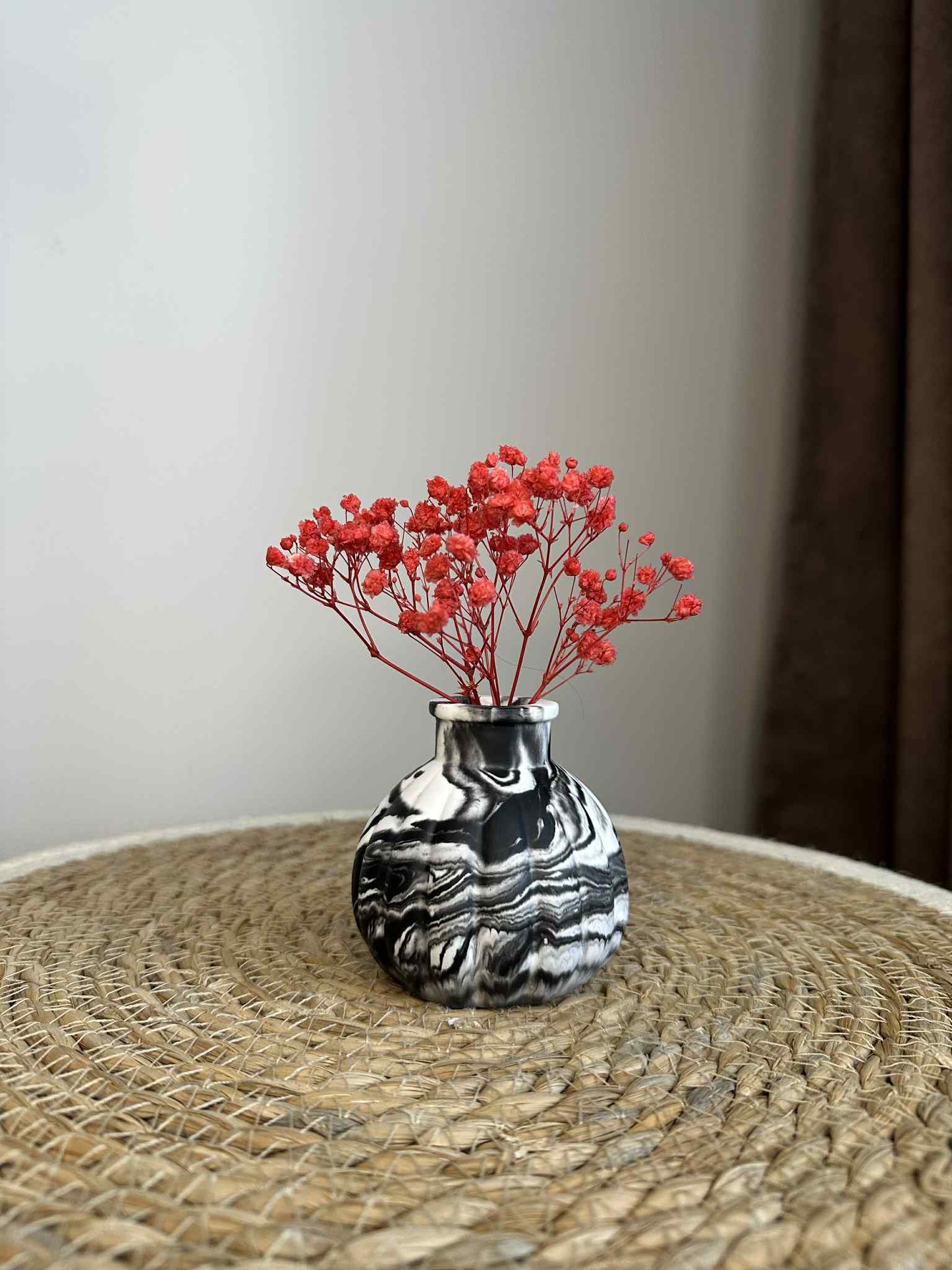 Runde Vase (schwarz)