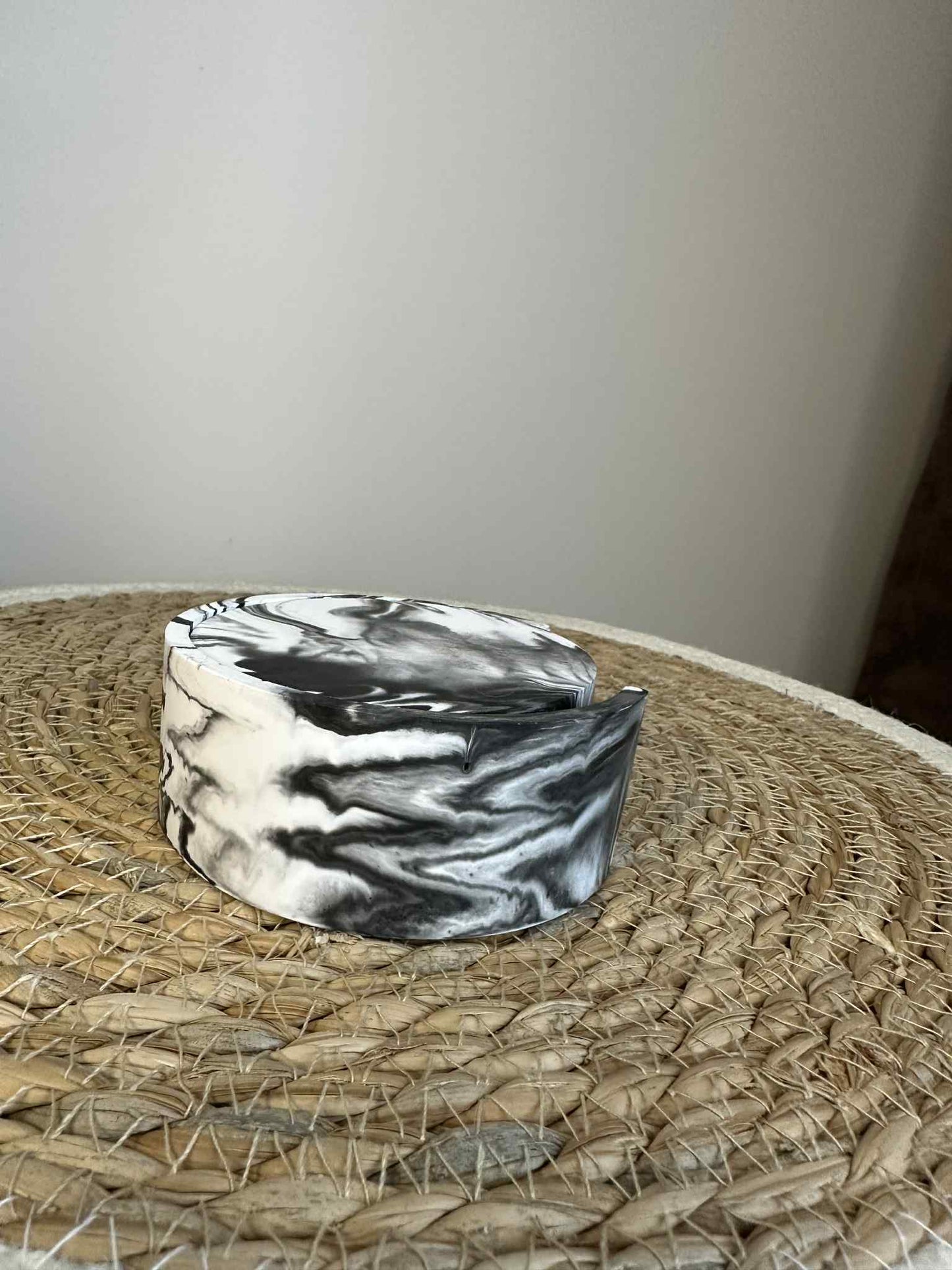 Set Untersetzer (schwarz)