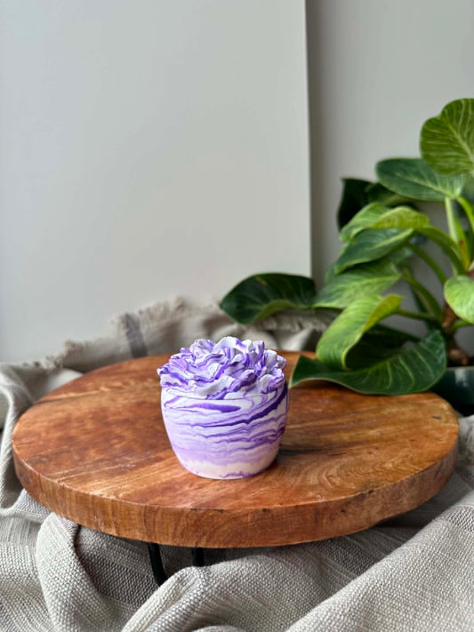 Dėžutė su dangteliu „Bijūno žiedas“ (violetinė)