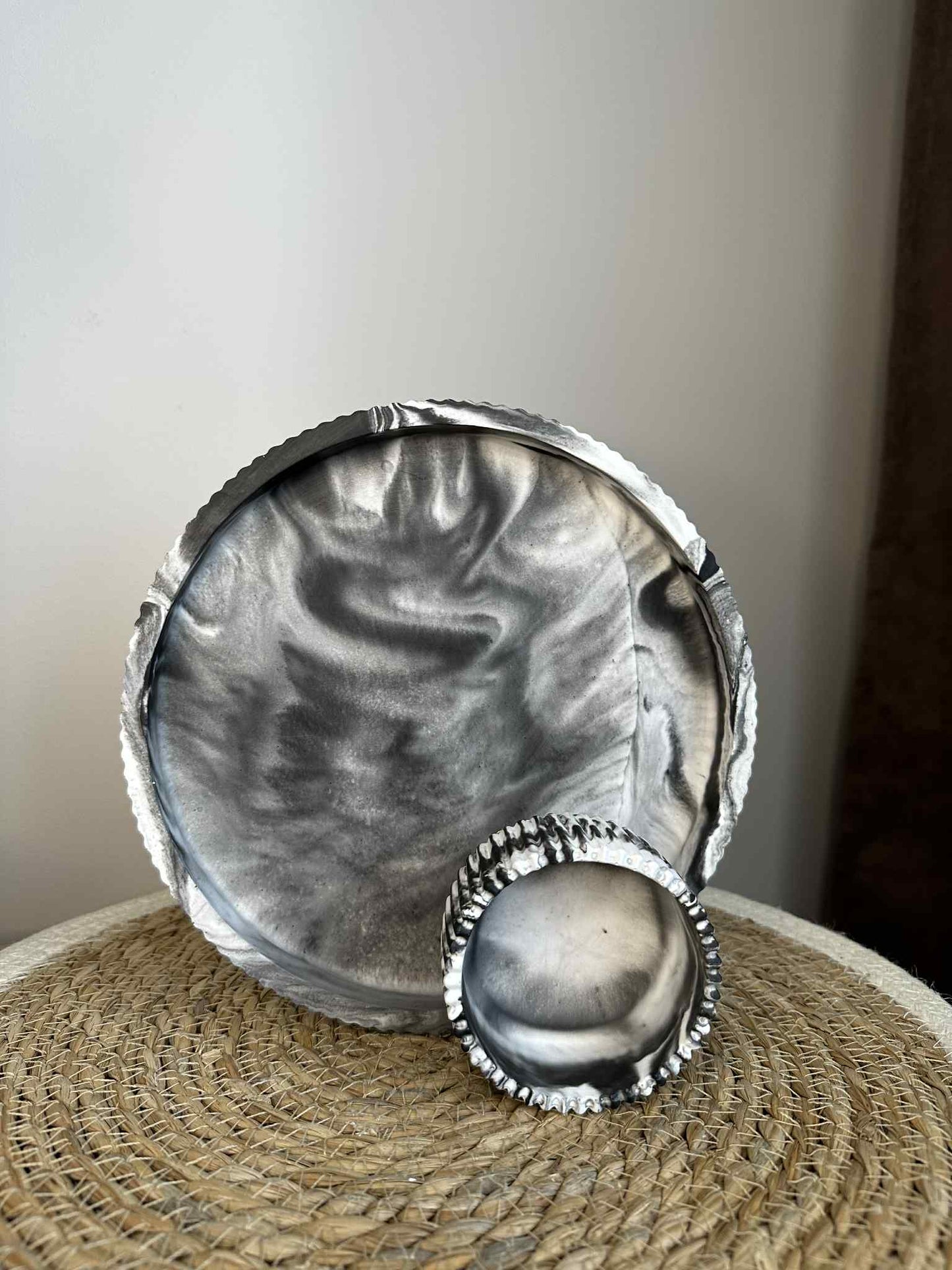 Universaltablett mit Behälter (schwarz)