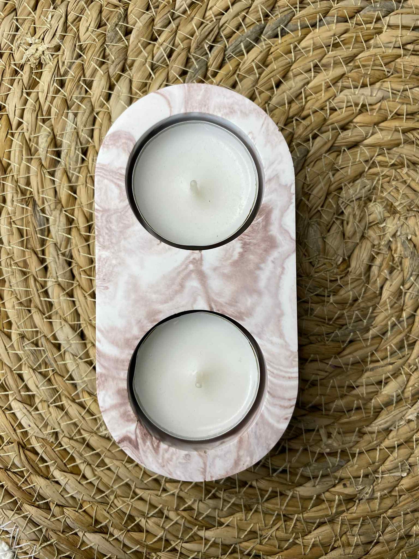 Two-piece candlestick (mild cocoa)