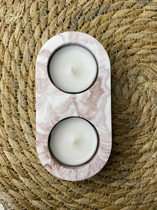 Two-piece candlestick (mild cocoa)