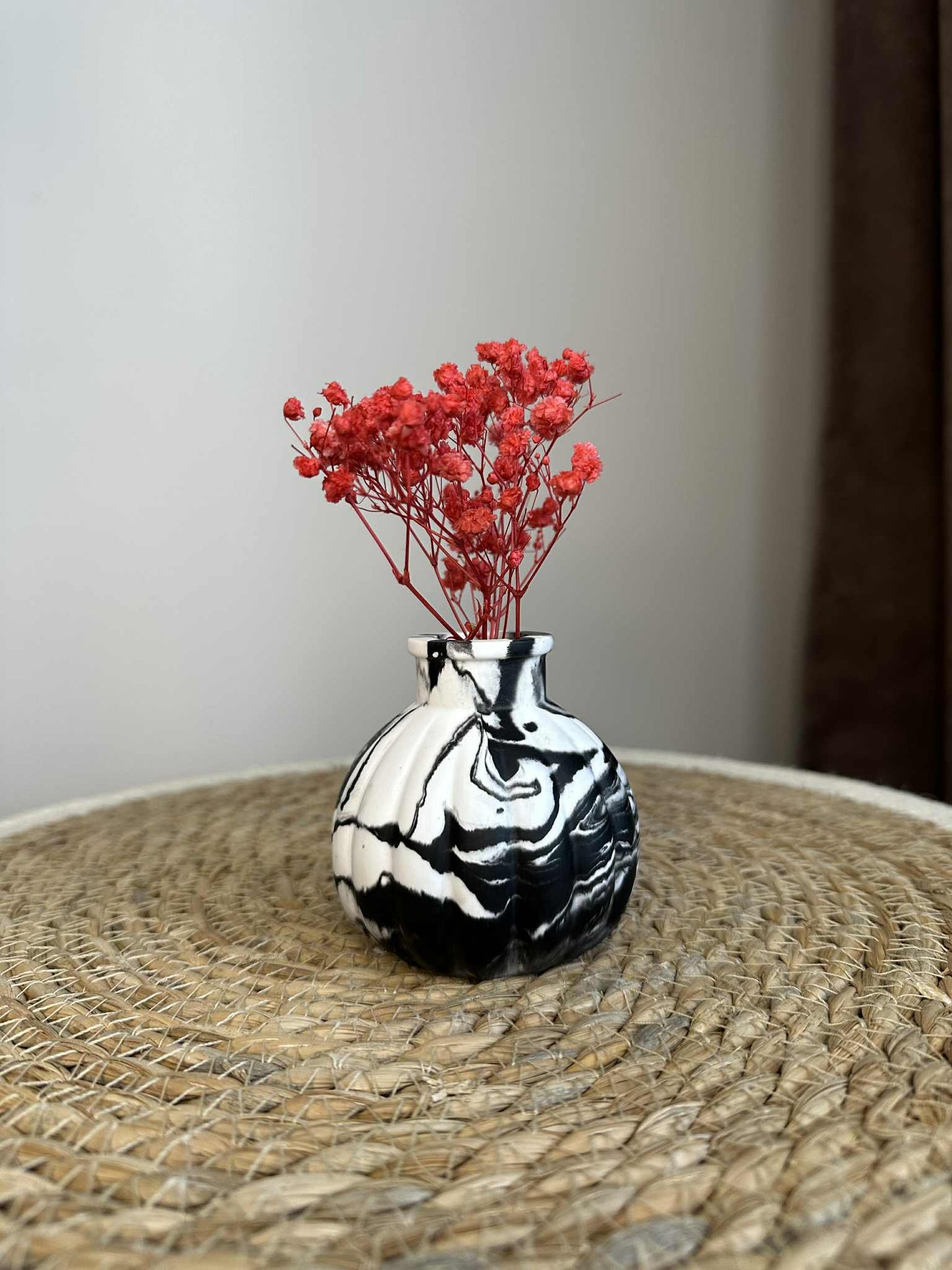 Runde Vase (schwarz)