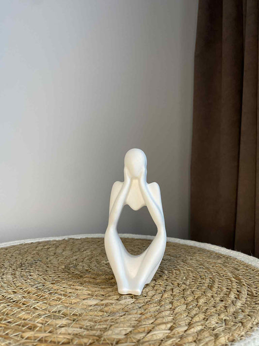 Susimąstęs žmogeliukas modelis 1 (baltas)