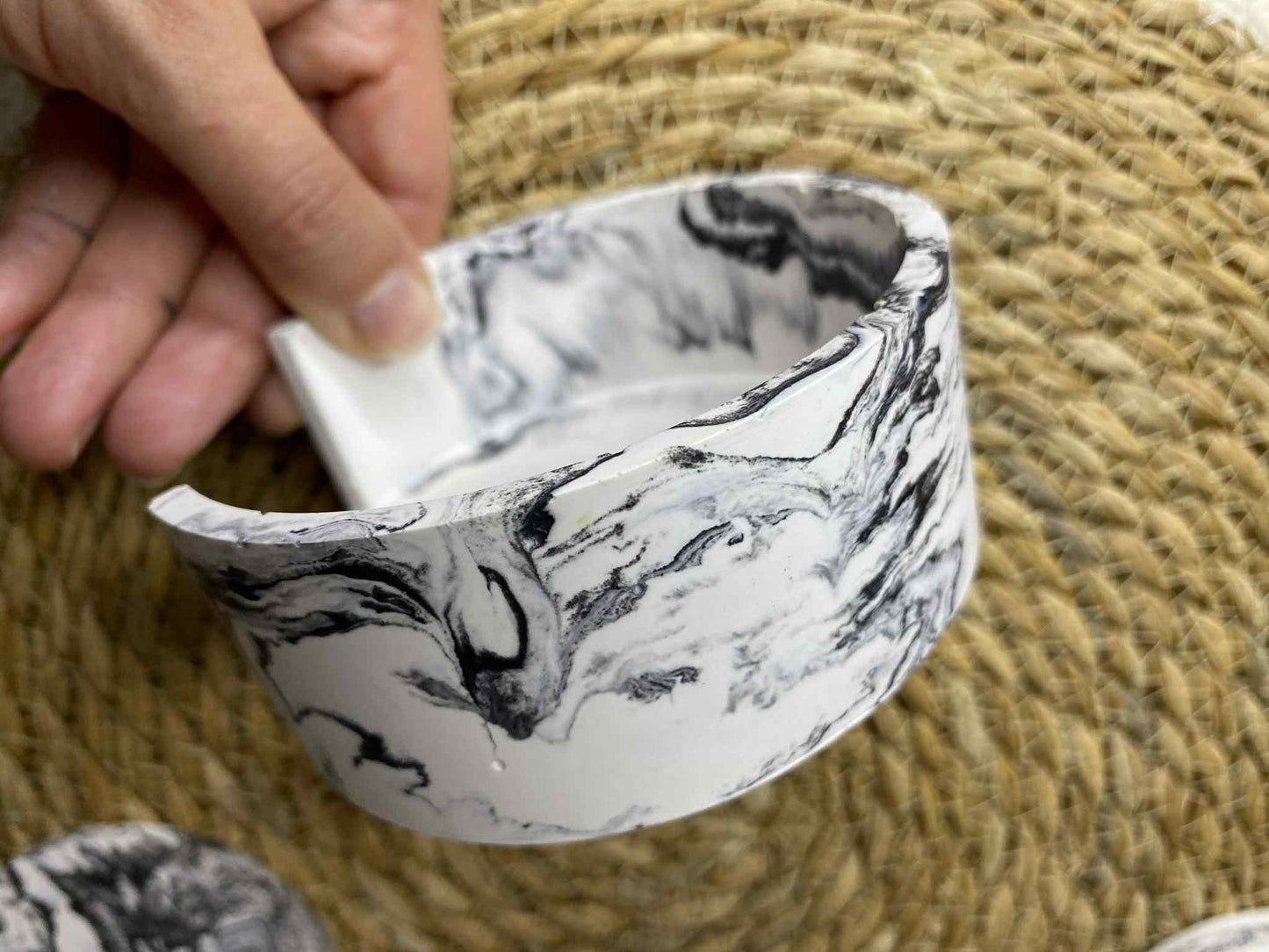 Puodelių padėkliukų rinkinys (juodas)