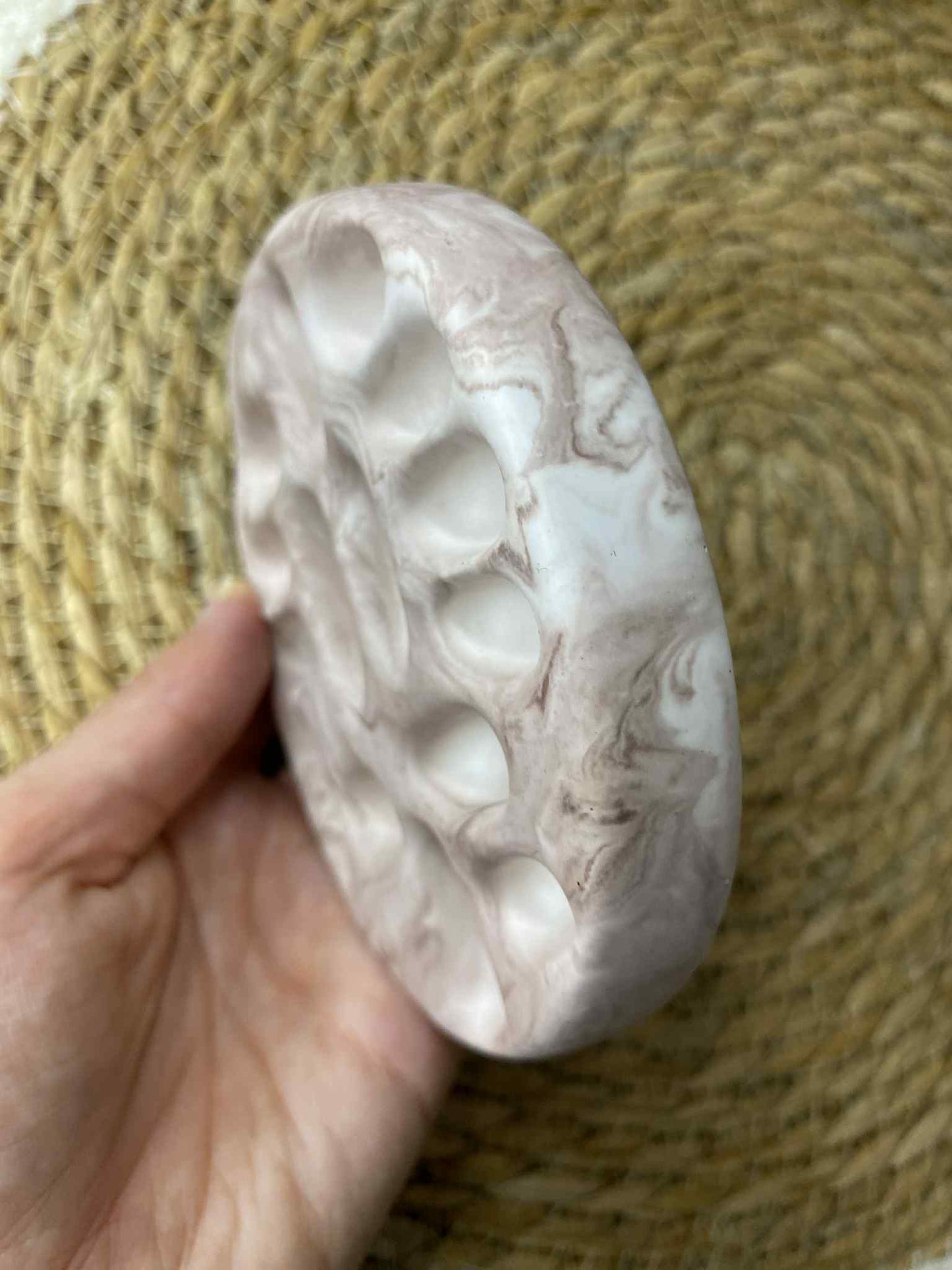 Žiedų dėklas (rudas)