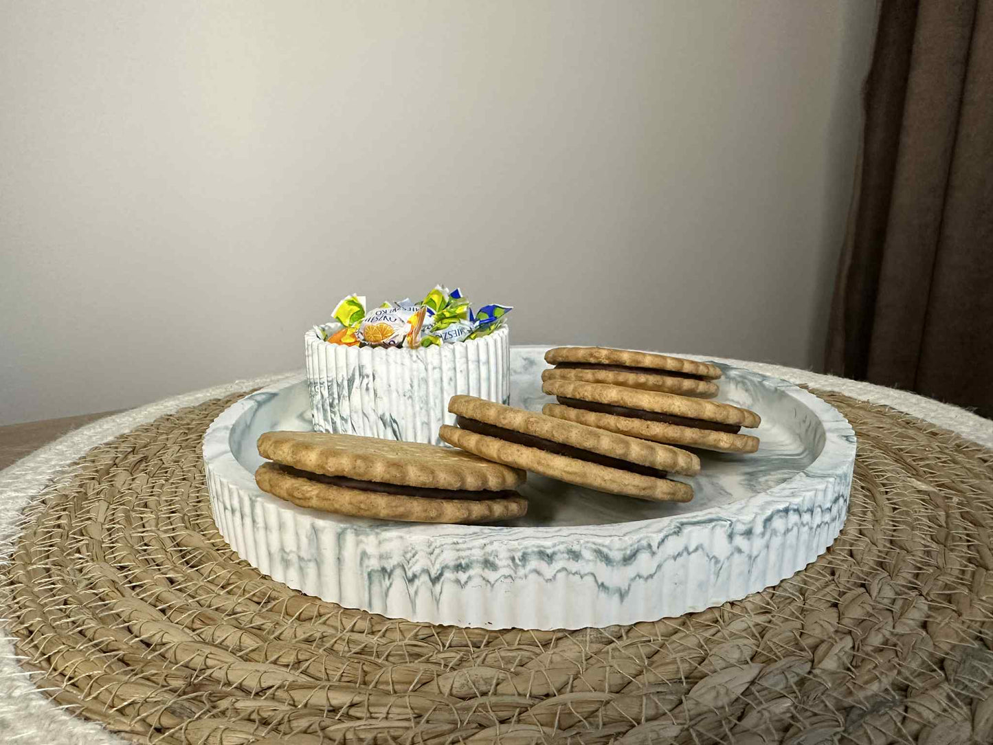 Universalus padėklas su indeliu (moderni žalia)